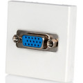 Модуль К45 VGA 15pin 45х45, с винтовым зажимом, белый