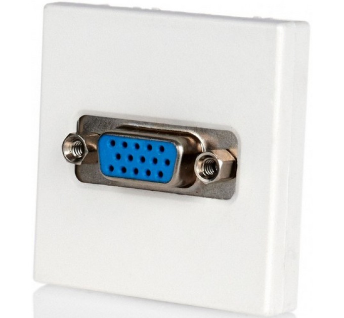 Модуль К45 VGA 15pin 45х45, с винтовым зажимом, белый