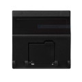 Адаптер К45 1хRJ Keystone, 45х45 з кришкою кутовий, чорний