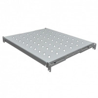 Полка перфорированная 19’’ 1U глубина 400мм, т.м. 1,5мм серая