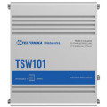 TSW101 5х1000Mb Промышленный PoE+ коммутатор, 12-24В, на DIN-рейку Teltonika