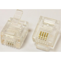 Коннектор RJ11 (4P4C),  Pleolan