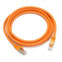 Патч-корд LW S/FTP RJ45 cat. 6a, 1м, PVC (ПВХ), оранжевый