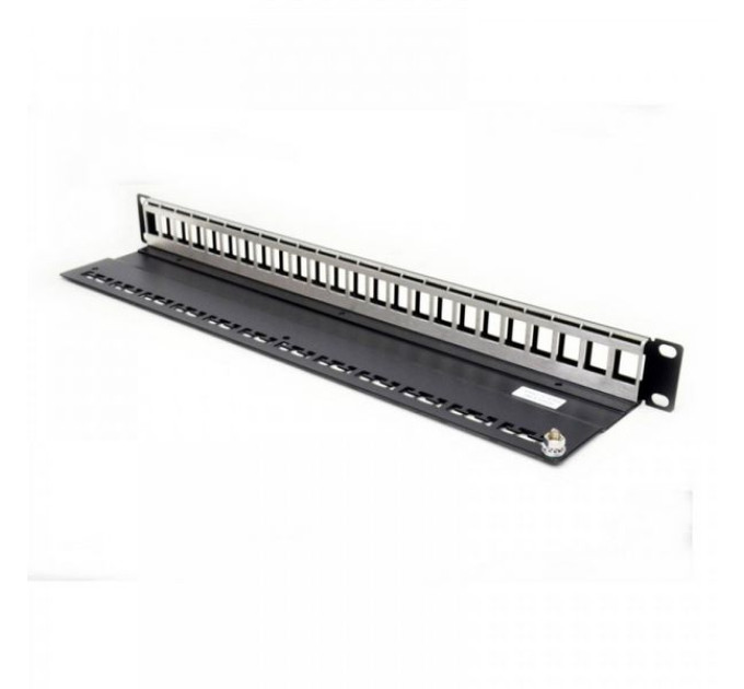 Патч-панель Corning 19’’ 1U STP модульная на 24 порта,черная