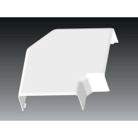 Угол плоский для короба KOPOS KOLIN EKD 120х40, цвет белый