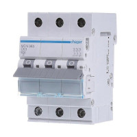 Автоматический выключатель Hager 3P 6kA C-63A 3M (MCN363) Автоматический выключатель Hager 3P 6kA C-63A 3M (MCN363)