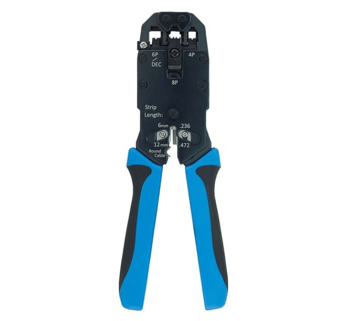 Інструмент обжимний Hanlong HT-2008A для конекторів RJ45&RJ12&RJ11 (проф.)