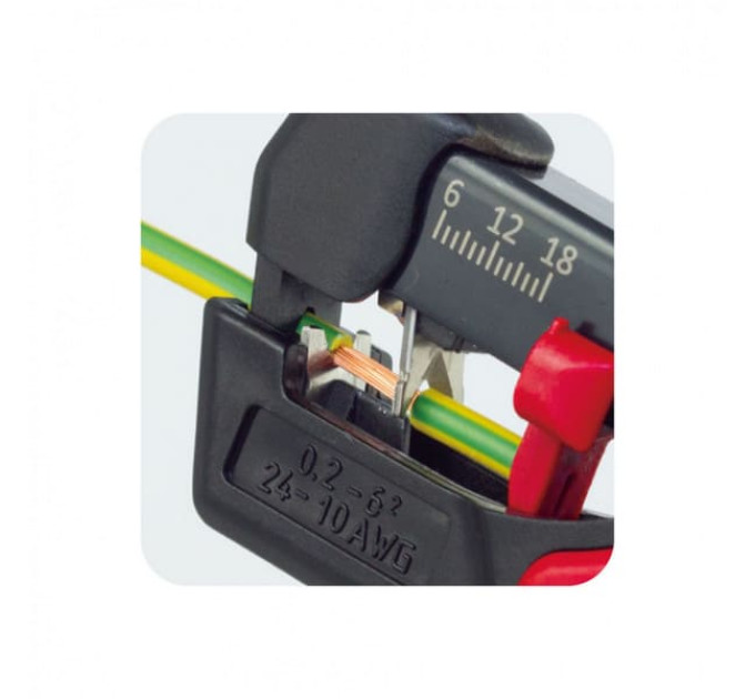 Інструмент для зачистки и обрізки изольованого кабеля AWG 24-10/0,2-6,0 мм², Hanlong HT-4021