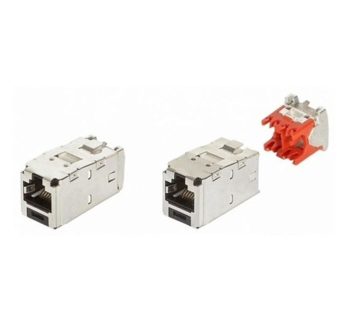 Модуль Mini-Com RJ45, кат. 5e, STP, toolless метал, Panduit