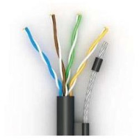 Кабель витая пара OK-net U/UTP cat. 5e, PE с тросом, 4 пары  (моток 305 м.)