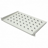 Полка перфорированная консольная Украина 19’’ 1U (х200мм), серая