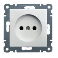 Розетка электрическая, 2К+З, без рамки, цвет белый, Lumina-2 Розетка электрическая, 2К+З, без рамки, цвет белый, Lumina-2