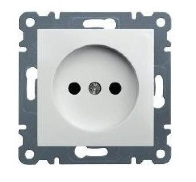 Розетка электрическая, 2К+З, без рамки, цвет белый, Lumina-2