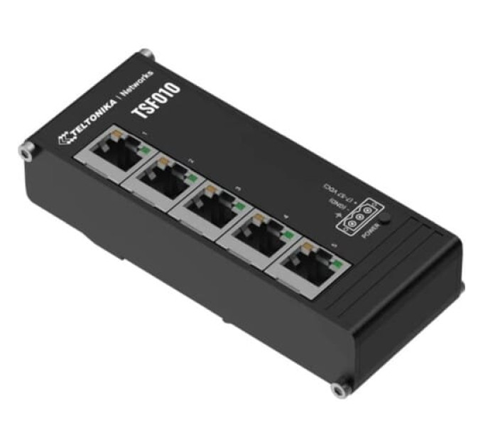 TSF010 5х100Mb Промисловий міні комутатор на DIN-рейку Teltonika
