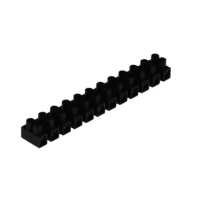 Клеммная колодка зажимная ENERGIO H-образная 12.6 6A PP черная Клеммная колодка зажимная ENERGIO H-образная 12.6 6A PP черная