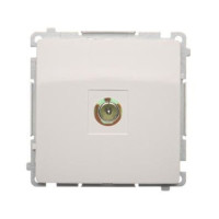 ТВ розетка TV оконечная BASIC, без рамки, цвет белый