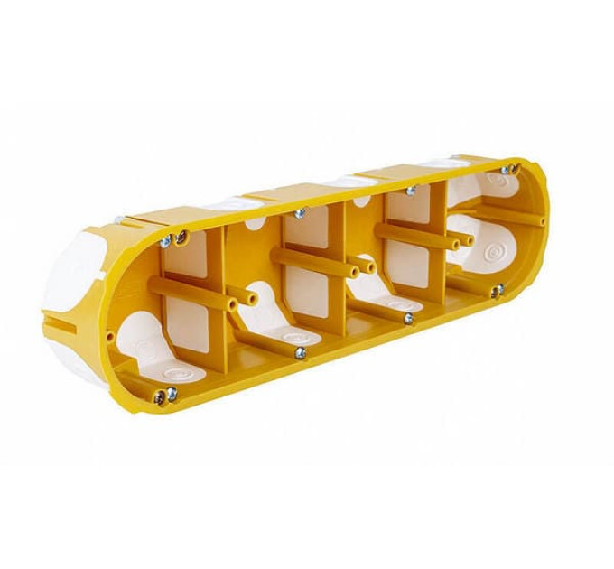 Коробка приладова в г/к 4-кратна, 280х68х50мм, жовта KOPOS KOLIN