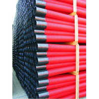 Труба жесткая ПНД двустенная гофр., д.110мм, KOPODUR, красная (по 6м)