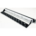 Патч-панель LW 19’’ 1U 24 порта UTP, кат. 6А, з підтримкою