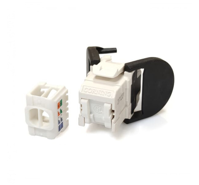 Модуль Corning E100 UTP, RJ45, cat. 6a, toolless SL білий