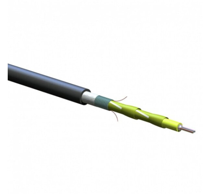 ВО кабель универс.,U-DQ(ZN)(SR)H 24E9, ITU G652.D CT 5.0, гофр. броня, LSZH™/FRNC(Eca), Corning