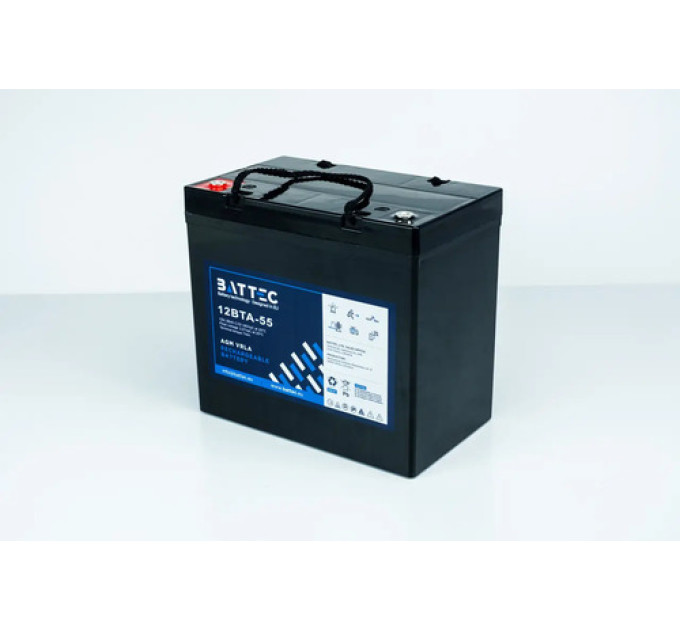 Аккамулятор Battec 12V, 55Ah (12BTA-55)