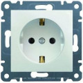 Розетка з з/к з захистом контактів Lumina-2,  біла, 16А/230В (WL1060)