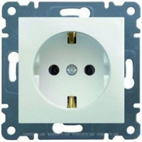 Розетка электрическая, 2К+З, без рамки, со шторками, цвет белый, Lumina-2 Розетка электрическая, 2К+З, без рамки, со шторками, цвет белый, Lumina-2