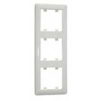 Рамка 3-кратная вертикальная, цвет белый, Lumina-2, Hager