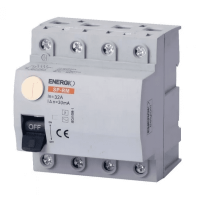 Устройство защитного отключения ENERGIO SP-RM 4P 32А 30мА тип AC Устройство защитного отключения ENERGIO SP-RM 4P 32А 30мА тип AC