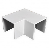 Кут плаский для короба MK Mini 40х40, білий (YAF5)