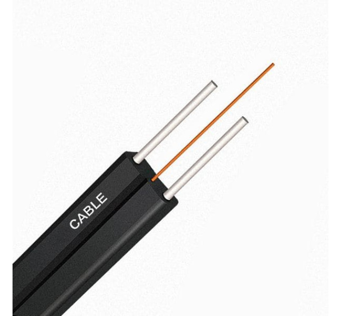 ВО кабель FTTH универс. U-N(2ZN)H, 1E9/125 OS2 диелектр., FRNC, 1000м, чорний