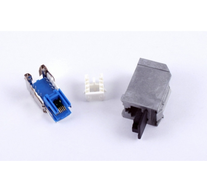 Модуль Corning S500 STP, RJ45, cat. 6a, toolless, Keystone со шторкой