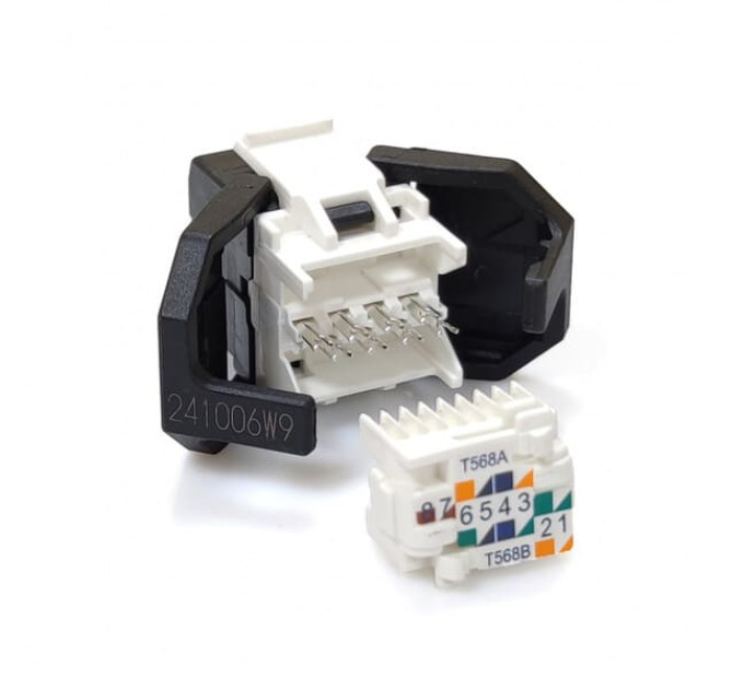 Модуль Corning E100 UTP, RJ45, cat. 6, toolless SL чорний