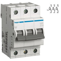 Автоматический выключатель Hager In=63A, 3п, C, 6кА