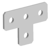 Пластина плоска Т-подібна для С-профілю 41х(123+82)мм, ARDIC, ACB-211