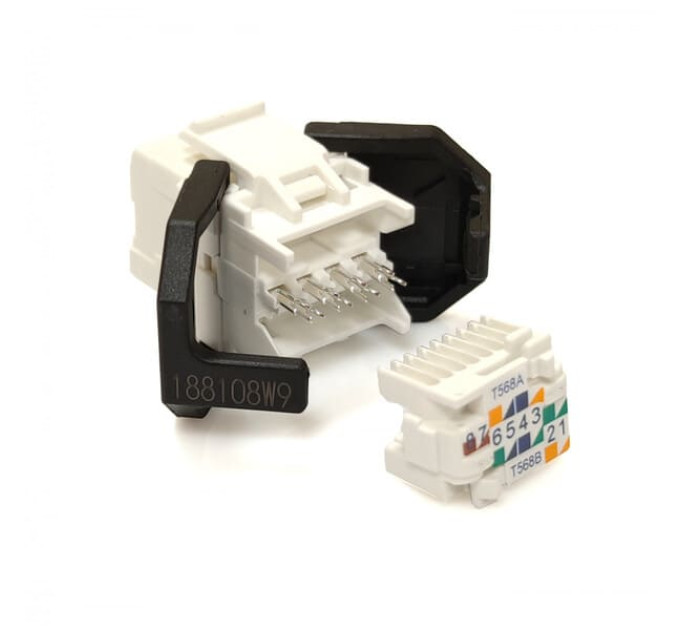 Модуль Corning E100 UTP, RJ45, cat. 6, toolless SL белый