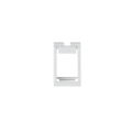 Супорт для модуля RJ45 типу Keystone (SIMON, AMP, LEVITON, CommScope)