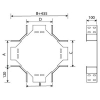 Хрестовина 300х100мм ARDIC оцинкована Хрестовина 300х100мм ARDIC оцинкована