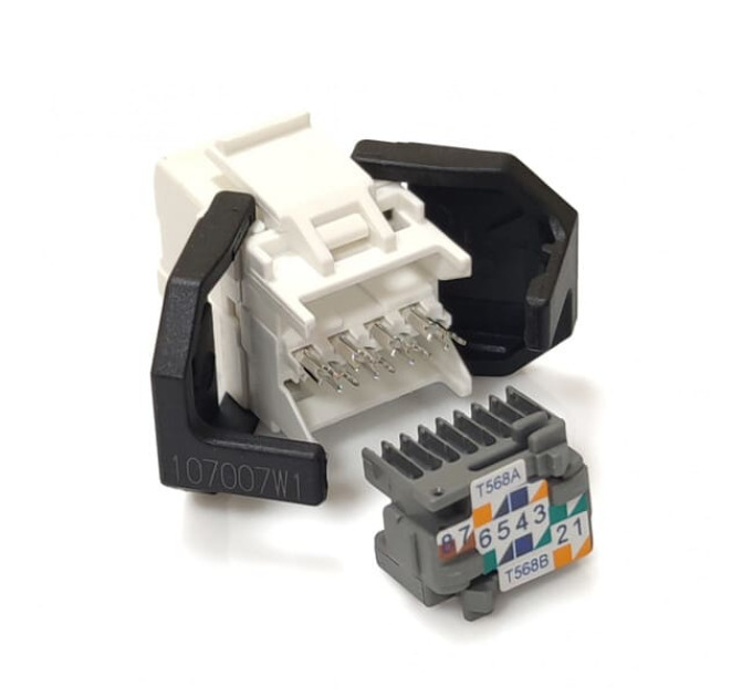Модуль Corning E100 UTP, RJ45, cat. 5e, toolless SL білий