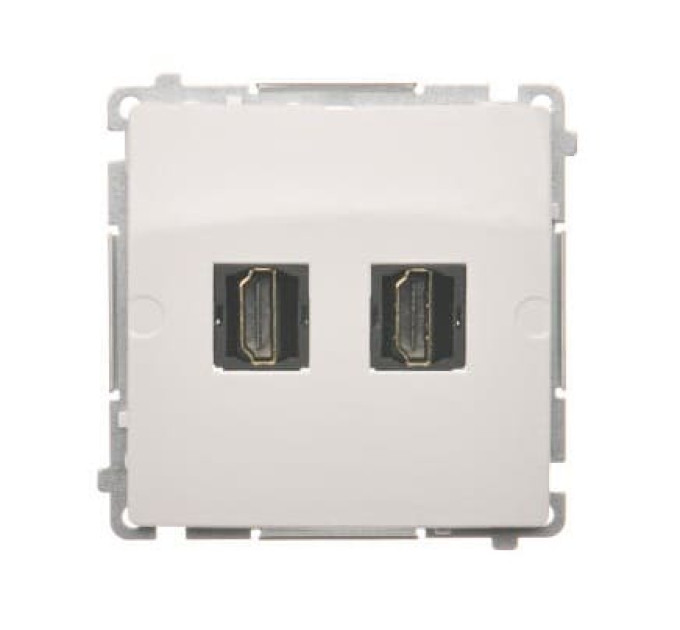 Розетка BASIC подвійна HDMI білий