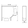 Поворот 90° лотка ARDIC 150х80мм, оцинкований