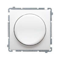 Диммер поворотный LED BASIC, 20-250Вт, без рамки, цвет белый, KONTAKT-SIMON Диммер поворотный LED BASIC, 20-250Вт, без рамки, цвет белый, KONTAKT-SIMON
