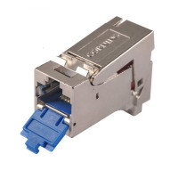 Модуль Corning XS500 STP, RJ45, cat. 6a, toolless, Keystone со шторкой