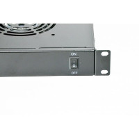 Вентиляторний модуль 19’’, 1U, 2 вентилятори, без датчика, чорний