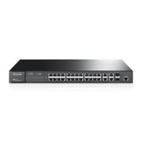 Коммутатор управляемый TP-Link TL-SL3428, 24х10/100ТХ, 4х1000Base-Т, 2хSFP, 19', металл