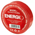 Ізоляційна стрічка ENERGIO ПВХ 0.13*19мм 20м червона