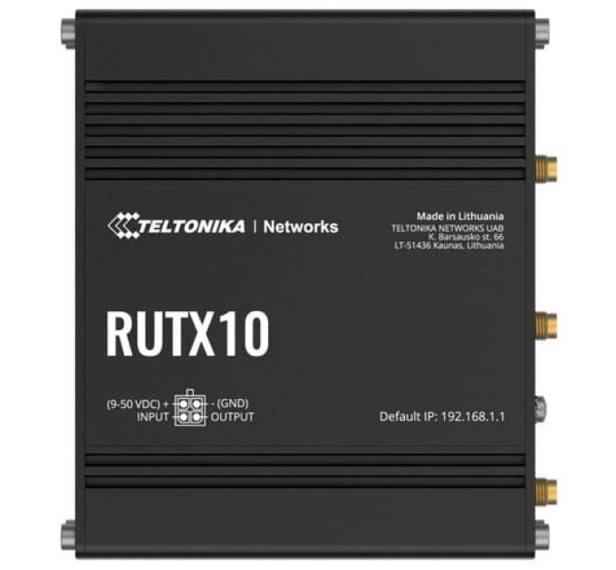 RUTX10 Промисловий маршрутизатор Wi-Fi, BT Teltonika