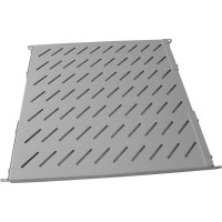 Полка перфорированная универсальная Pleolan 19’’ 1U гл. 350мм, цвет серый