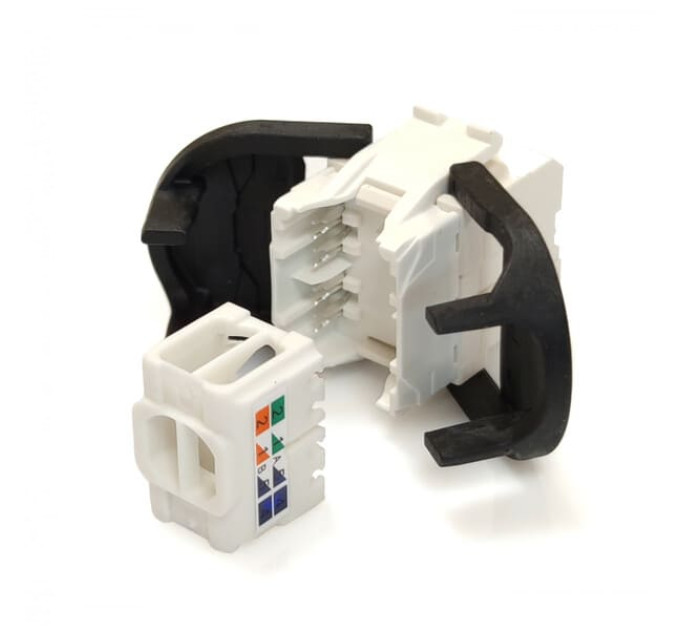 Модуль Corning E100 UTP, RJ45, cat. 6a, toolless SL білий